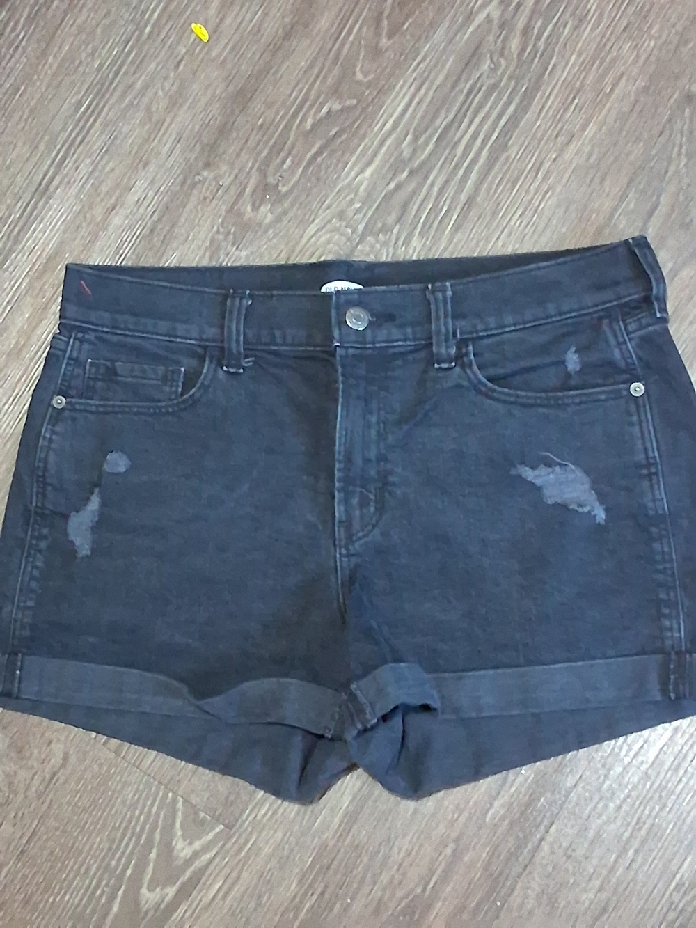 Old Navy Black Denim Distressed Women's Shorts
